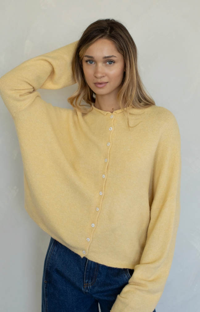 Things Between Piper Cardigan Honey Yellow