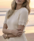 Weslynn Collective Giselle Tee Ecru