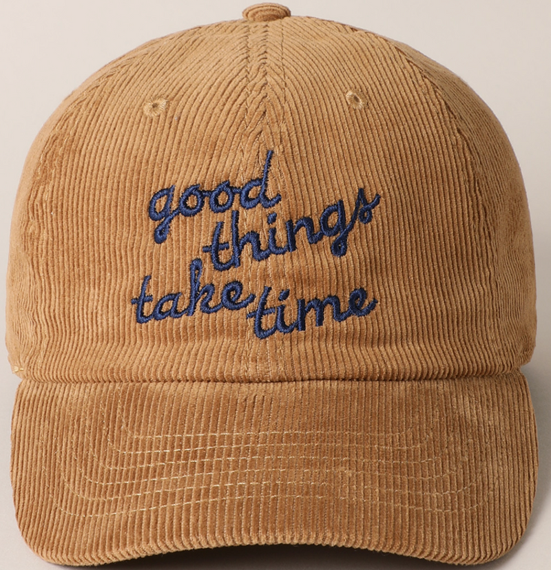 Fashion City Good Things Cord Cap Tan