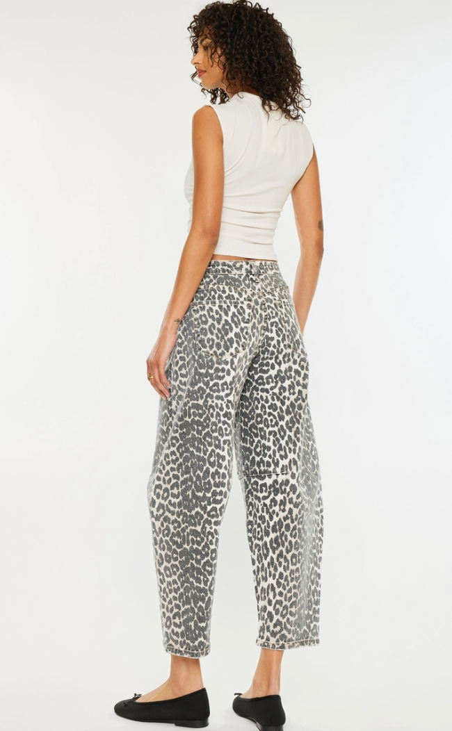 KanCan Xena High Rise Horseshoe Pant Leopard