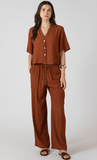 Dex Drawstring Pant Burnt Sienna