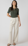 Room 34 Scuba Knit Trouser Matte Pearl