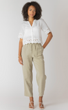 Room 34 Straight Leg Casual Pant Light Sage