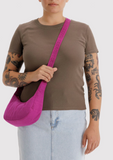 Baggu Small Nylon Crescent Bag Fuchsia