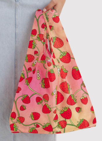 Baggu Reusable Bag Standard Strawberry Blossom