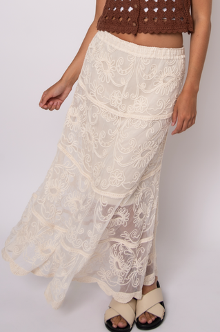 RD Style Dilla Lace Skirt Natural