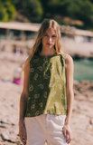 The Korner Paisley Tank Khaki