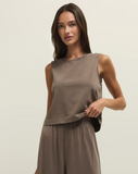 Z Supply Sloane Jersey Tank Perfectly Taupe