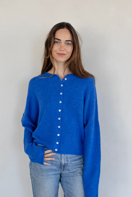 Things Between Piper Cardigan Cobalt Blue