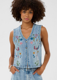 Culture Aniceta Embroidery Vest Med Wash