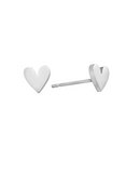 Zoe Jewelry Heart Studs Silver