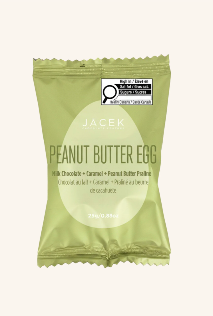 JACEK Peanut Butter Milk Chocolate Egg