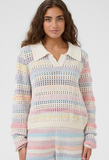 Culture Juana Polo Sweater Multi Stripe