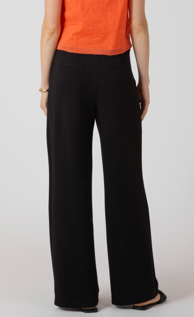 Room 34 Scuba Knit Trouser Black