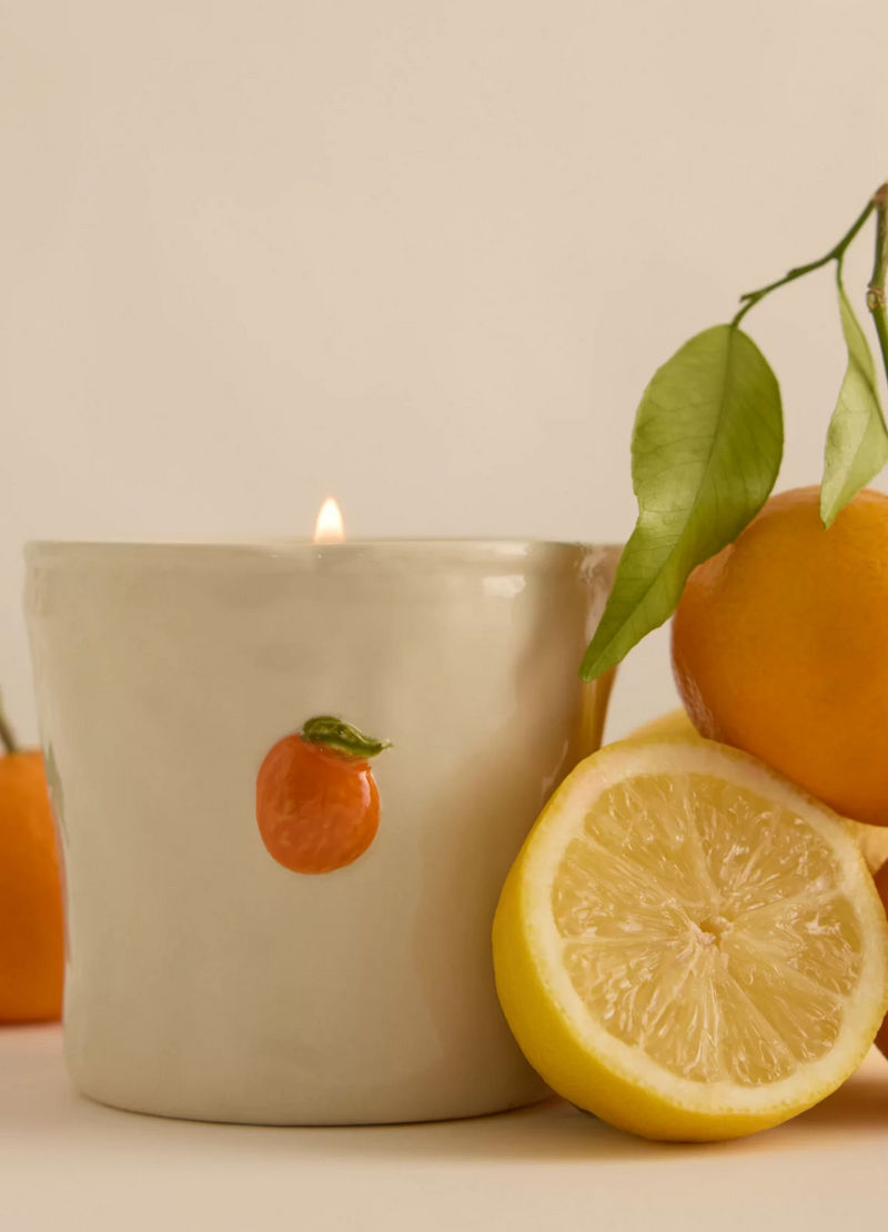 Paddywax Bistro Ceramic Icon Candle Orange Citrus Spritz