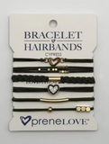 Prenelove Bracelet Hair Bands Cypress Olive Green Gold