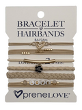 Prenelove Bracelet Hair Bands Balsam Cream & Gold