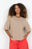 Soyaconcept Fidelia Stripe Tee Toffee