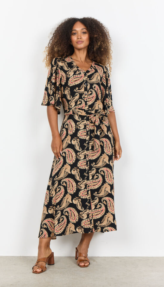 Soyaconcept Falisha Print Dress Black Combo