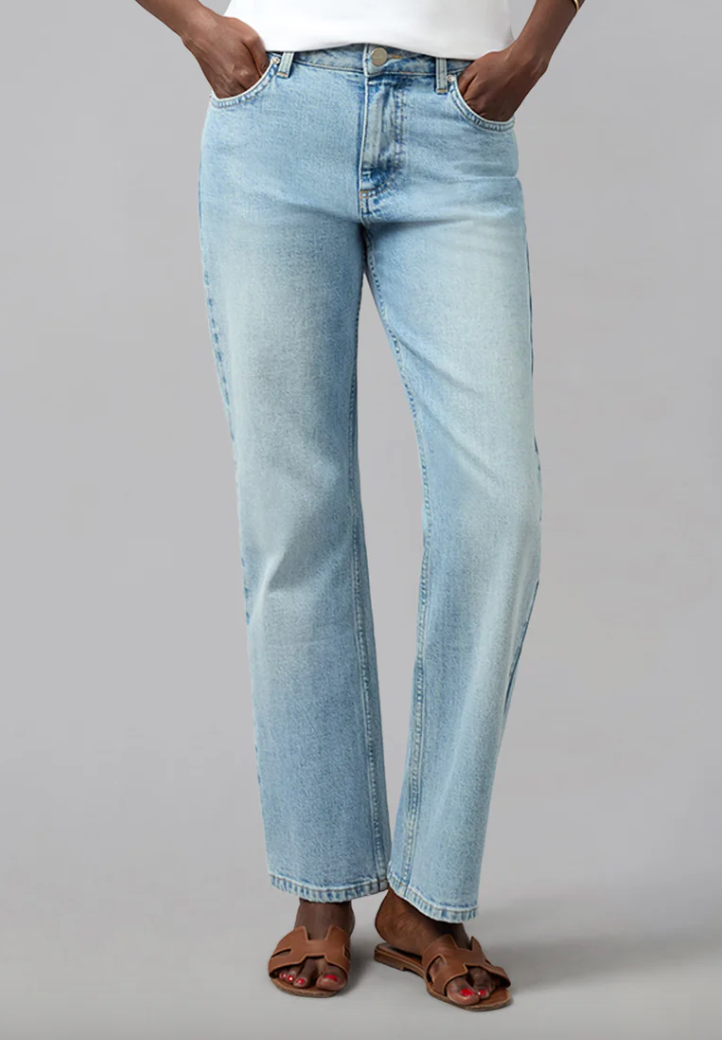 Lola Denver High Rise Straight Leg Whimsy Blue