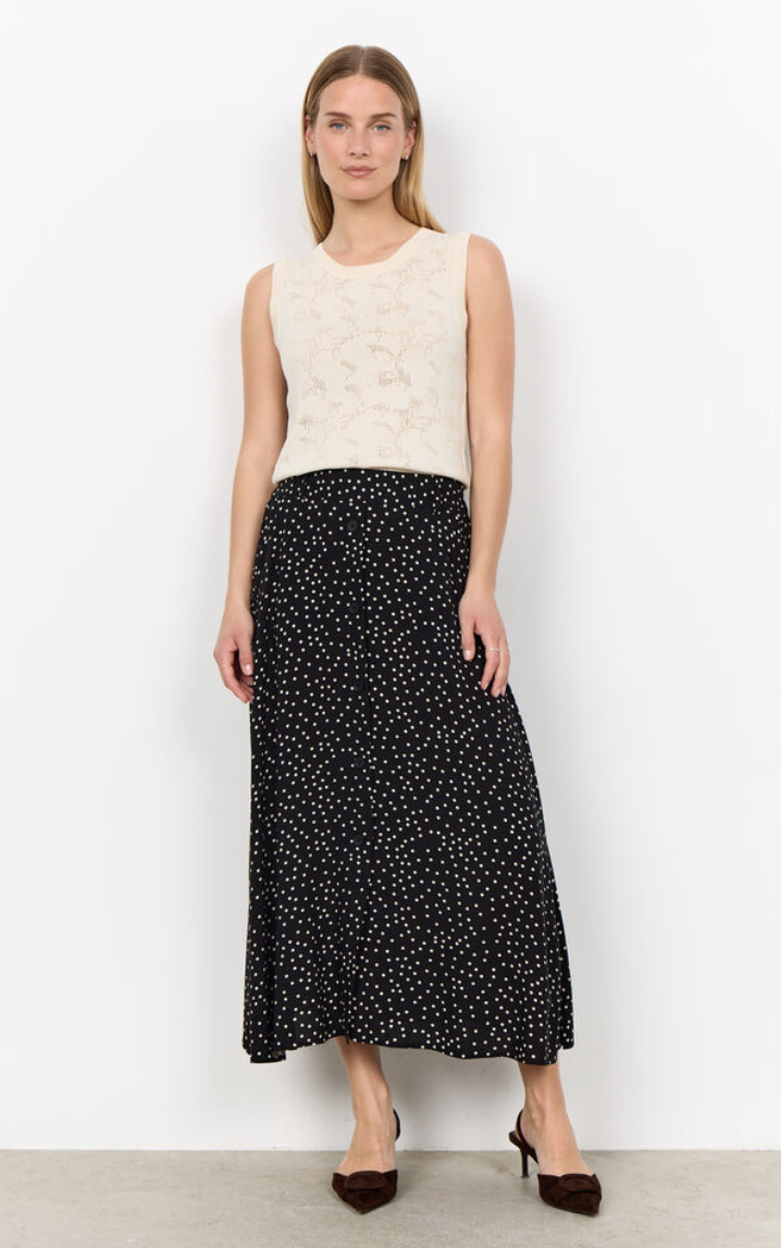 Soyaconcept Gilda Skirt Black Print
