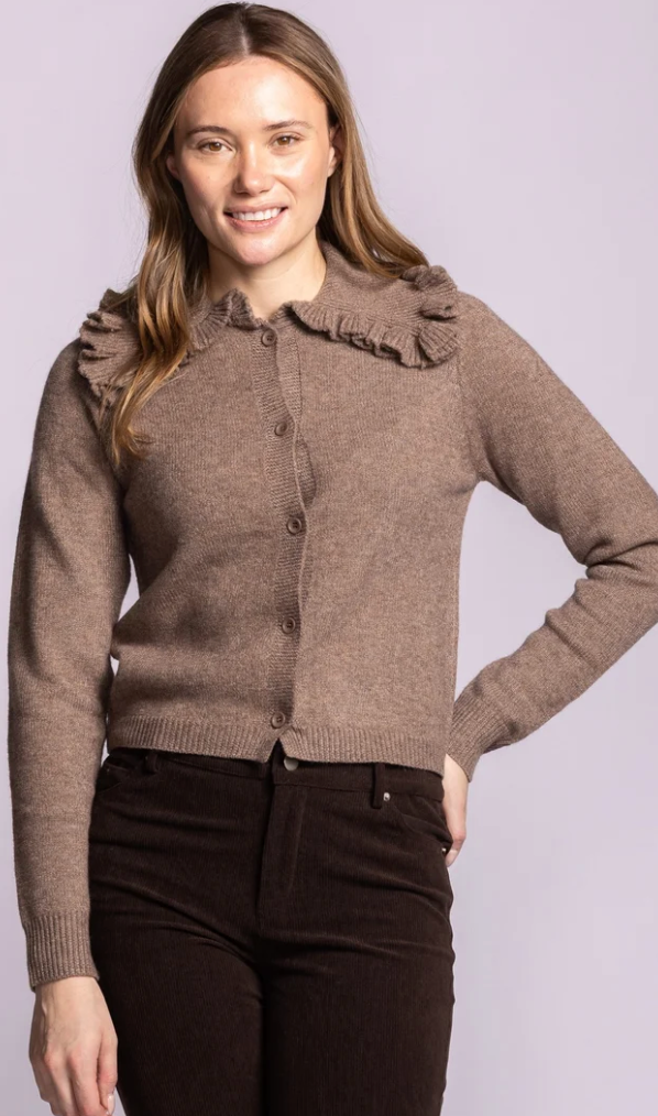 Pink Martini Vivian Cardigan Brown