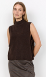 Soyaconcept Orlean Sweater Vest Chocolate Plum