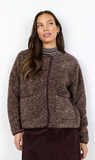 Soyaconcept Gertrud Sherpa Jacket Chocolate Plum