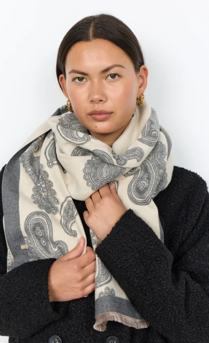 Soyaconcept Hanar Scarf Black Combo