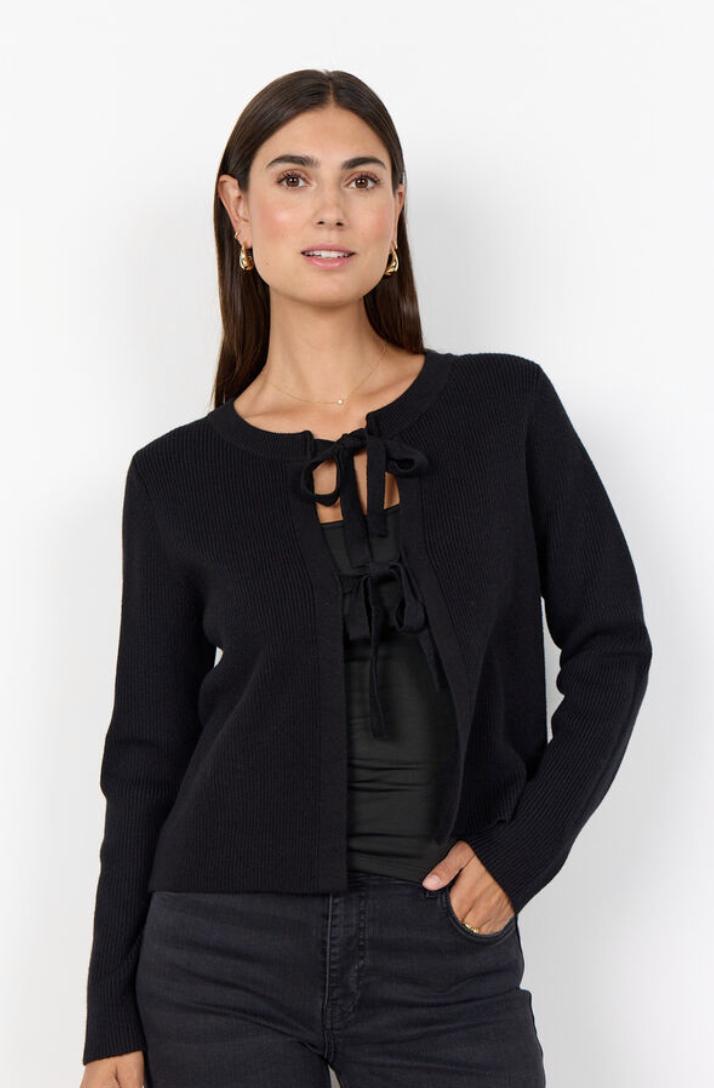 Soyaconcept Kanita Tie Cardigan Black