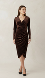 Angeleye Snowfall Dress Brown Leopard