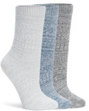 Lemon Soft Cabin Crew Socks Blue Grey
