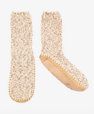 Lemon Frosted Nep Slipper Socks Cream Green