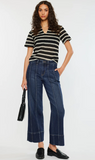 KanCan Ashley High Rise Wide Leg Pant Dark Wash