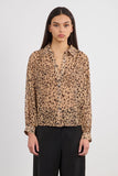 Molly Bracken Jess Leopard Print Blouse