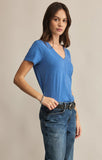 Z Supply Asher V Neck Tee Riviera Blue