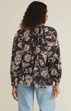 Z Supply Wren Ari Floral Blouse Parchment