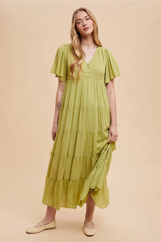 in loom green dress IN LOOM BLISS Green Texture Stripe Velour Long Wrap Around Dress Sz M