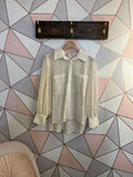 See U Soon Lace Button Blouse Off White