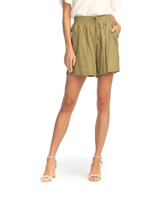 Papillon Linen Short Khaki