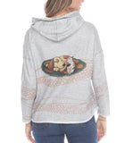 Inoah Bed Time Drawstring Hooded Sweater