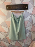 Sneezeweed Vintage Mint Green Button Skirt
