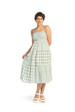 Papillon Tiered Gingham Patchwork Dress