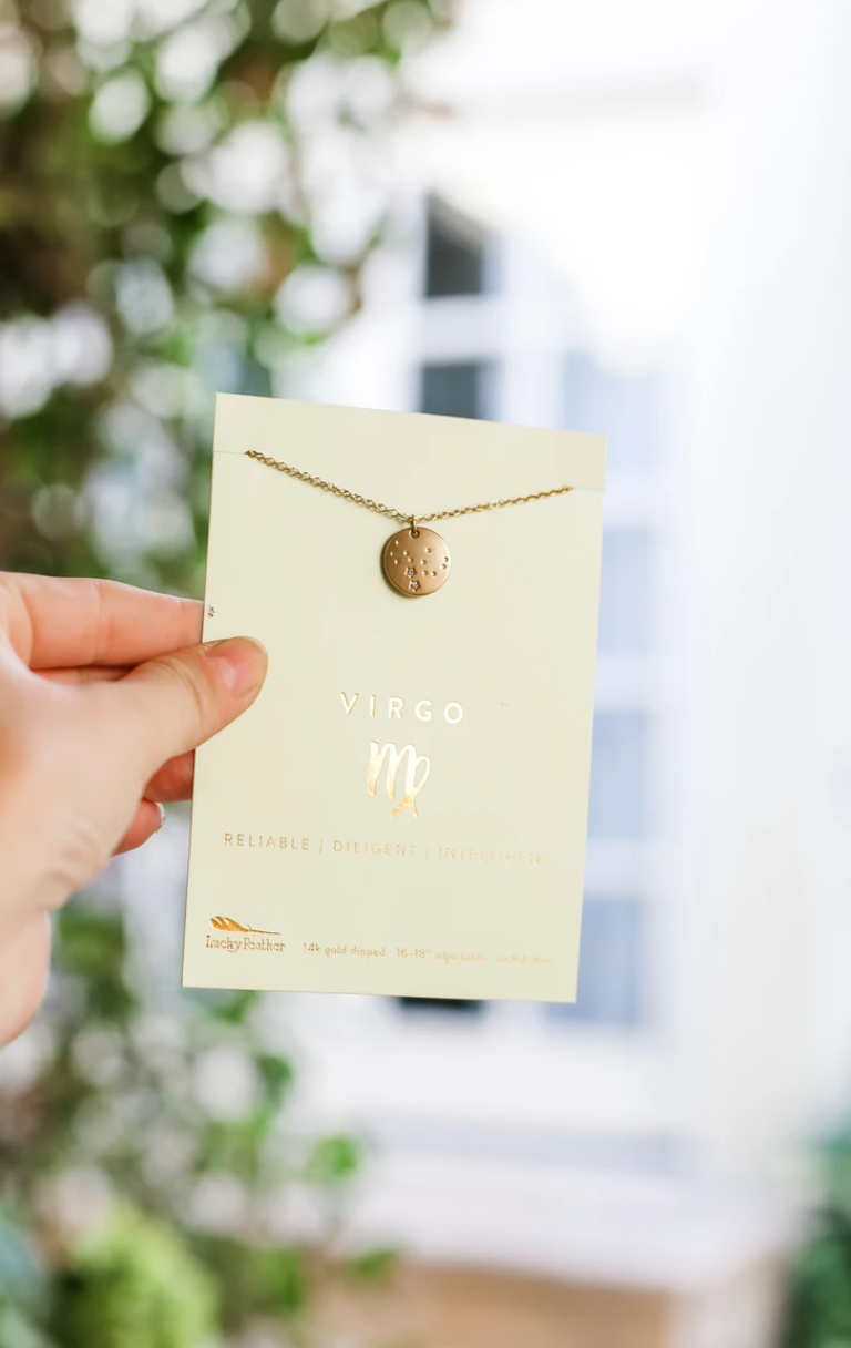Lucky Feather Virgo Necklace