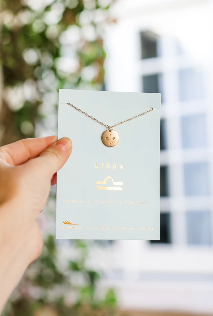 Lucky Feather Libra Necklace