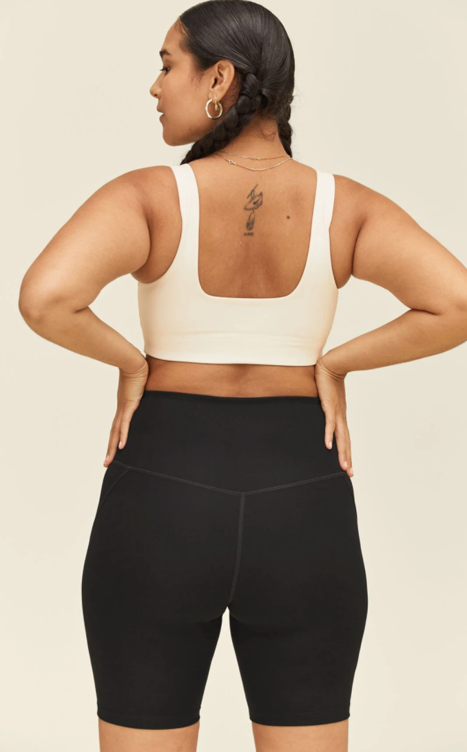 Girlfriend Collective Hi Rise Bike Short Black