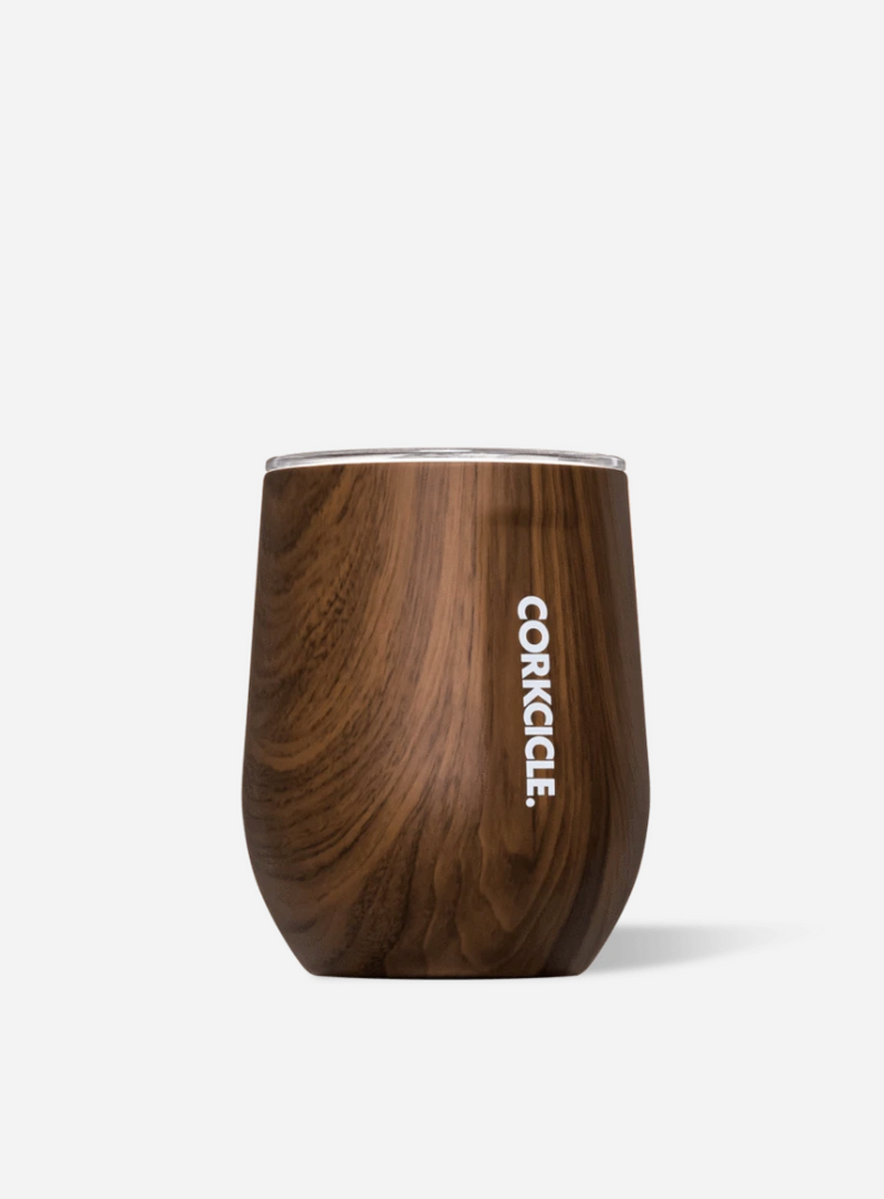 Corkcicle 12oz Stemless Walnut Wood
