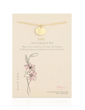 Lucky Feather May Birth Flower Necklace