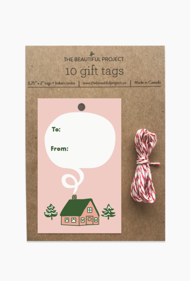 The Beautiful Project Cozy Cabin Gift Tags Set Of 10