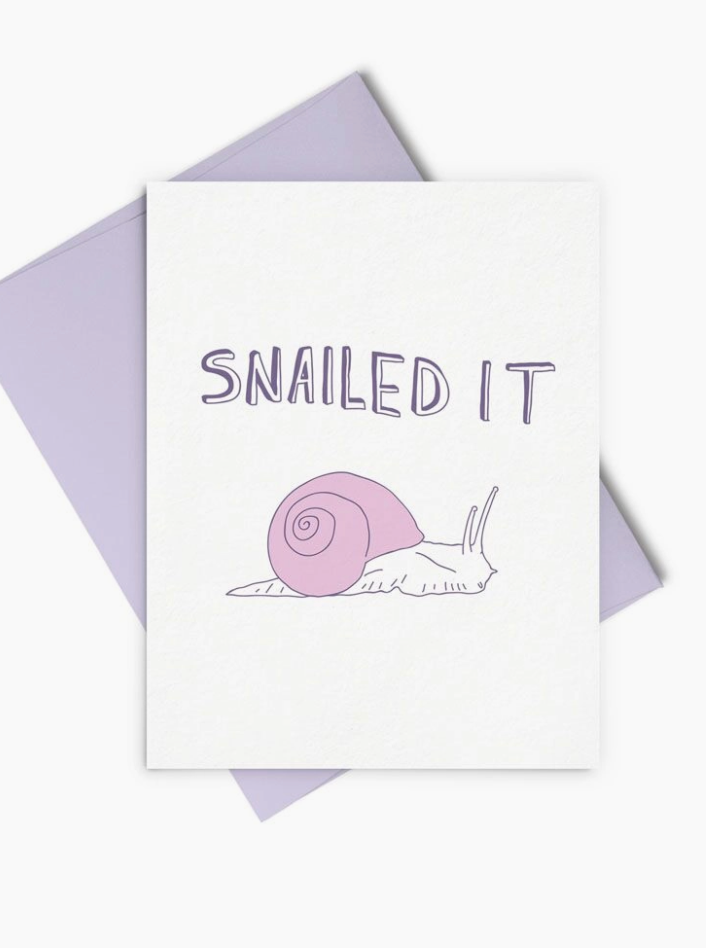 Talking Out Of Turn Snailed It Card